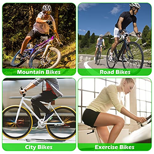 Zacro Bike Seat Cushion - Gel Padded Cover for Men Women Comfort, Extra Soft Exercise Bicycle Compatible with Peloton, Stationary or Cruiser Seats