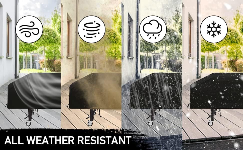 28 inch Blackstone Griddle Cover,600D Heavy Duty Waterproof Anti-UV Canvas Flat Top BBQ Cover for Blackstone 28'' Outdoor Cooking Gas Grill Griddle Station,