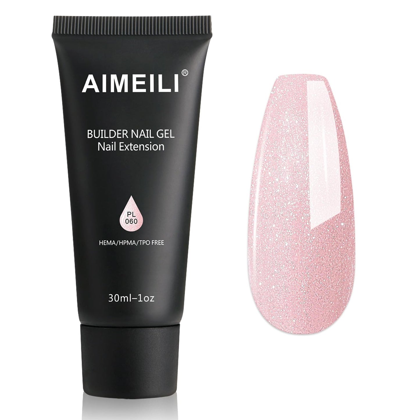 AIMEILI Poly Nail Extension Gel Builder Nail Gel Hema Free Poly Nail Enhancement Nail Art Design DIY Salon Nail At Home Gift for Women Nail Gel - 060