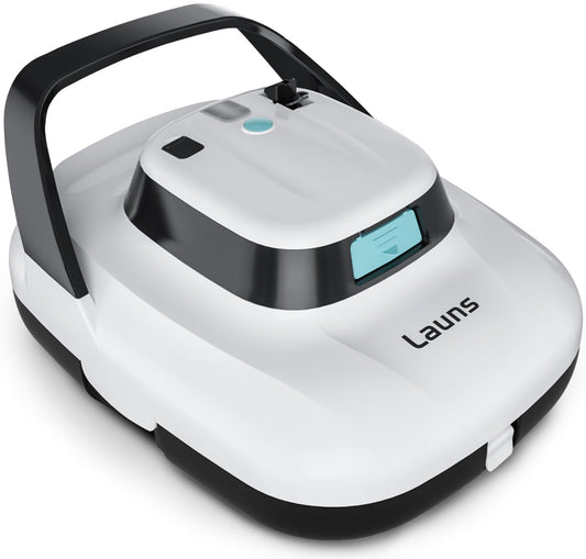 (2025 Upgrade) Launs S1 Cordless Robotic Pool Cleaner, Dual Motors & Suction Ports Automatic Pool Vacuum Robot Lasts up to 90 Min, Self-Parking Ideal for Above Ground Pools (New)