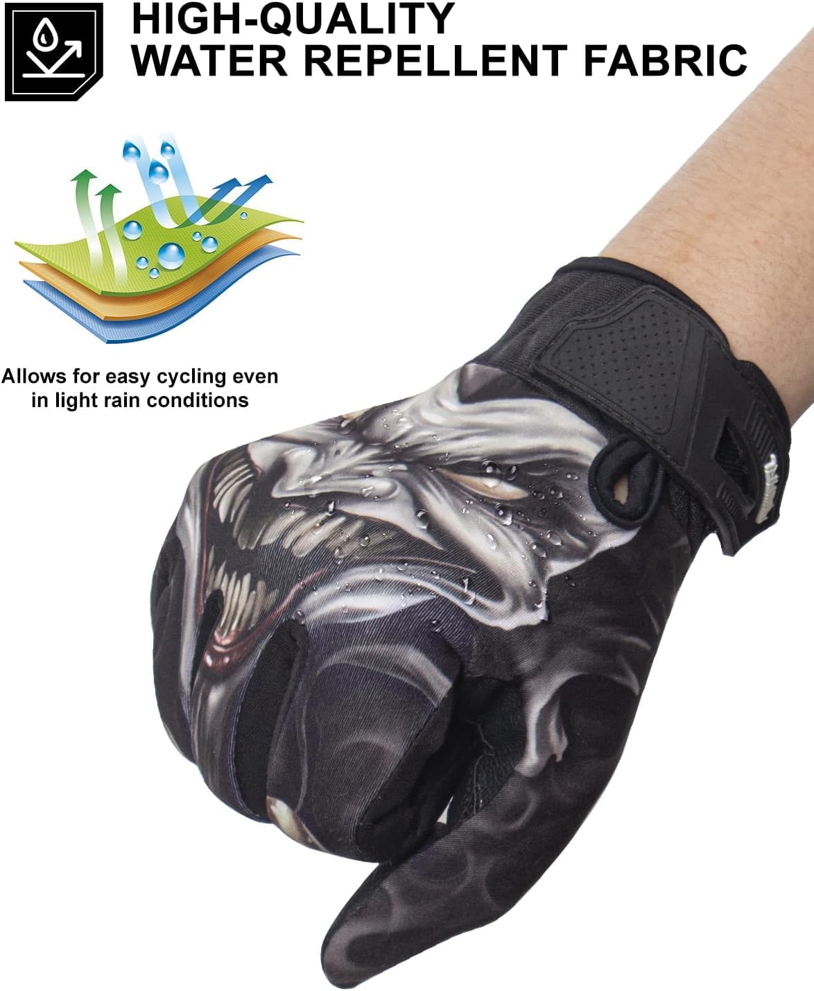 RIGWARL 10F°- 50F°Upgraded Winter Gloves Warm Waterproof, Thermal Cotton Cycling Gloves for Men Women with Touch Screen, Cold Weather Drving Gloves for Runing Camping Hiking Bike Walking Skiing Snow