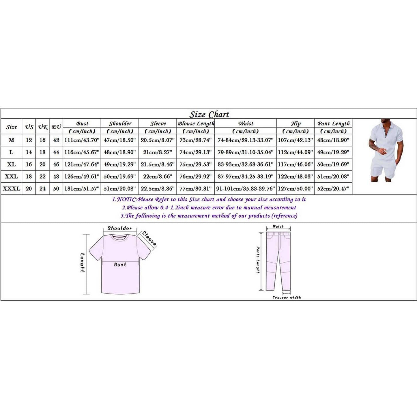 Generic Mens Short Sets 2 Piece Outfits Fashion Summer Tracksuits Casual Set Casual Matching Polo Shirts and Short Set, X-Large, #A02-black
