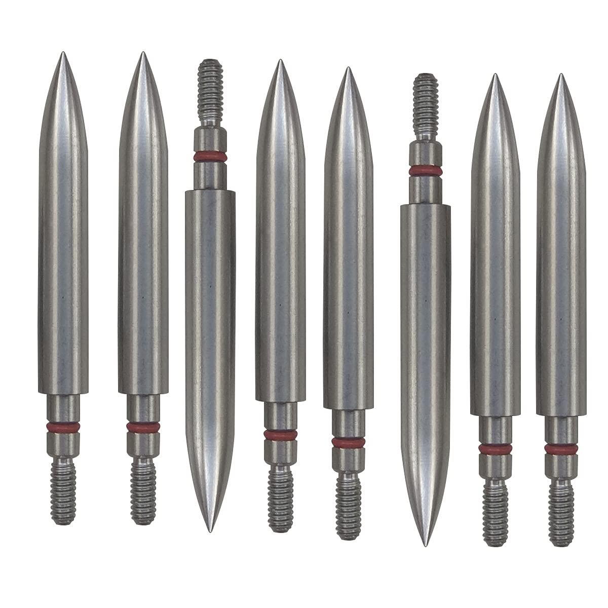 Aklisdlha Field Points arrowheads 100/125/150/200/300 Grains Archery Field Points,Stainless Steel Screw in Archery Field Tips and Broadheads (1 Dozen 12 PCS)(5/16″-300 Grains)