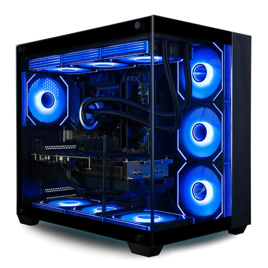 Panorama XL RTX 5090 Gaming Desktop PC - AMD Ryzen 9 9950X3D, 192GB DDR5 RAM, 4TB NVMe 990 Pro Gen4 SSD, 10TB HDD, WiFi 6E + BT, HDMI, Windows 11 Pro - Best 2025 RGB Prebuilt Tower Computer for Gamers