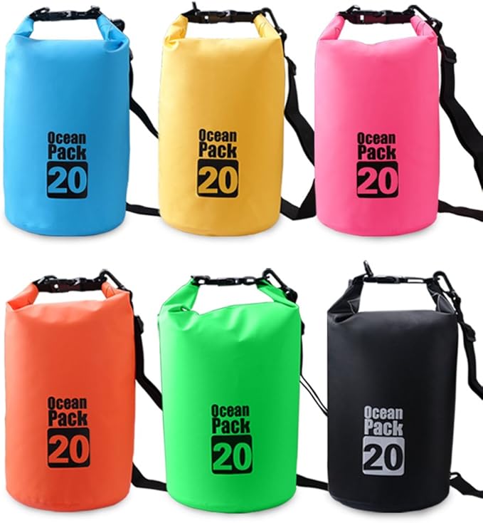 Dry Sack/Floating Waterproof Bag 2L/5L/10L/20L/30L for Boating, Kayaking, Hiking, Snowboarding, Camping, Rafting, Fishing and Backpacking