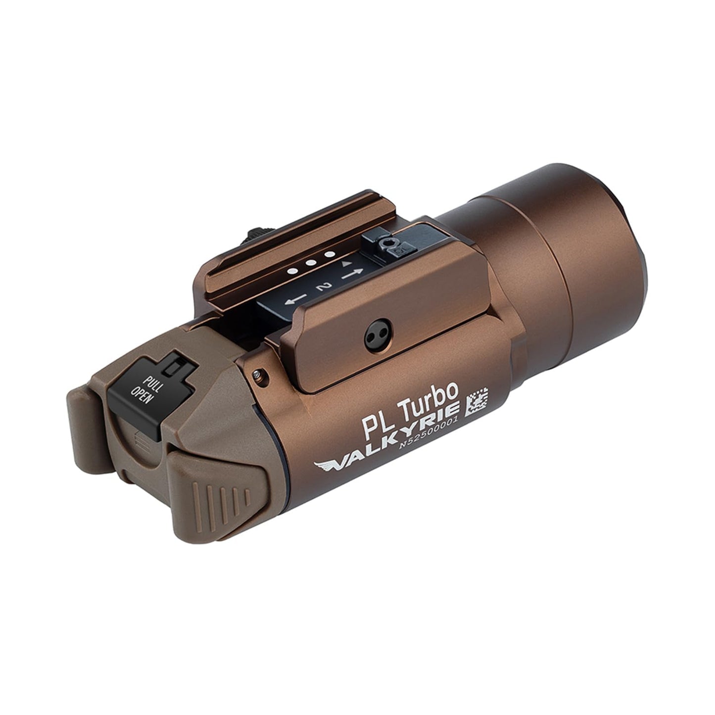 OLIGHT PL Turbo Weaponlight, 800-Lumen 515 Meters Long-Range Tactical Flashlight, 66,300 High Candela Rail-Mounted Light with Strobe Function and Rail Locating Keys, Fits Picatinny and GL Rail