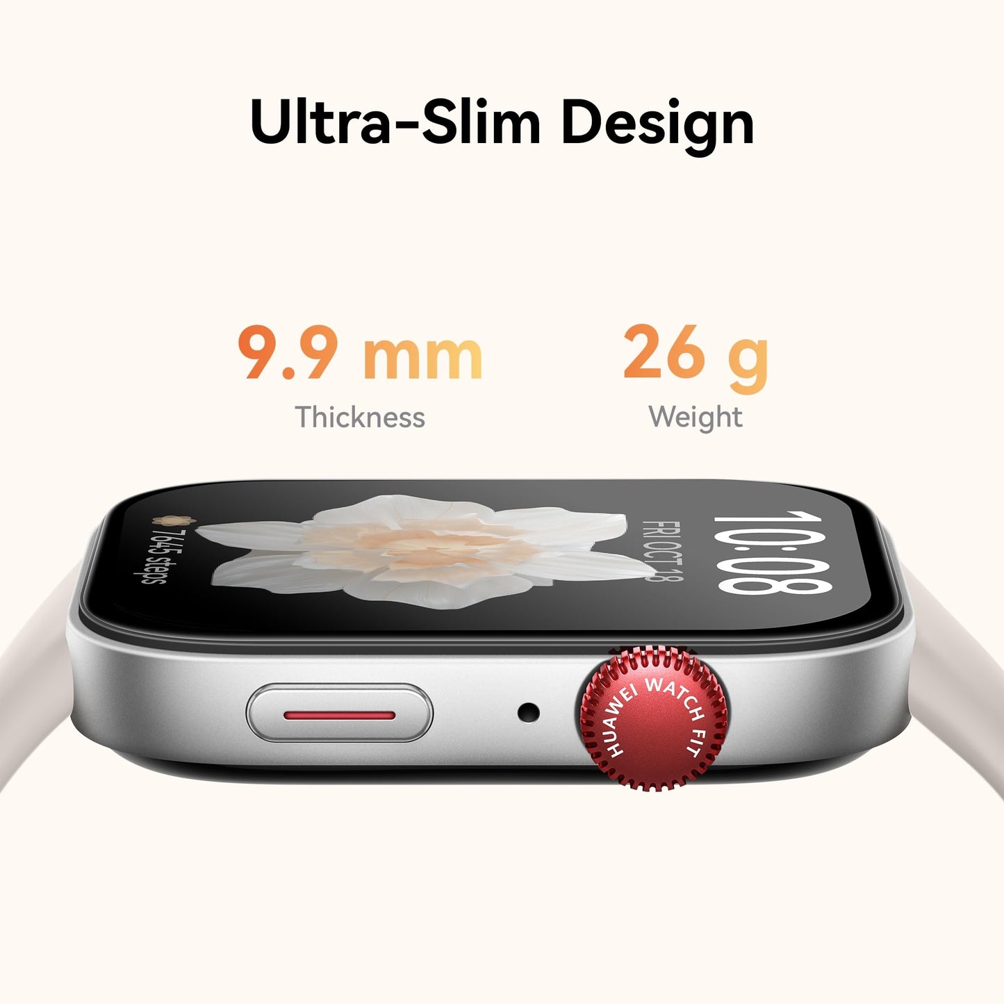 HUAWEI Watch FIT 3,1.82" AMOLED Display ,Ultra-Slim Design,All-Round Fitness Management,Comprehensive Health Managment,Durable Battery Life,Compatible with iOS Android Grey