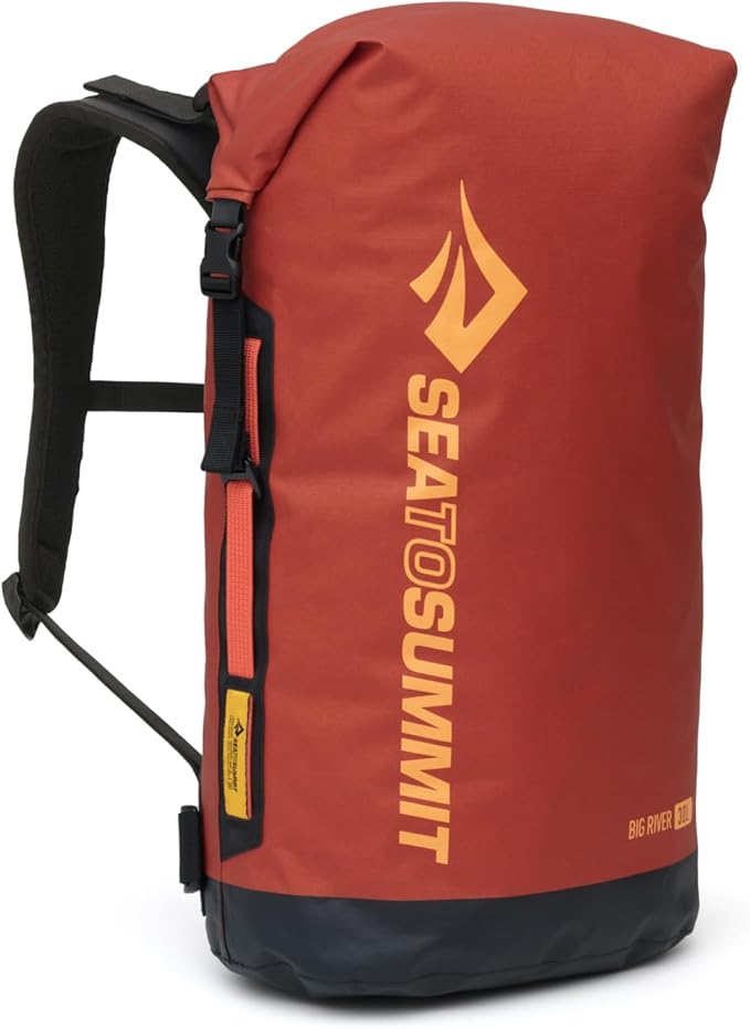 Sea to Summit Big River Dry Backpack with Adjustable Harness, 30 Liter, Picante Red