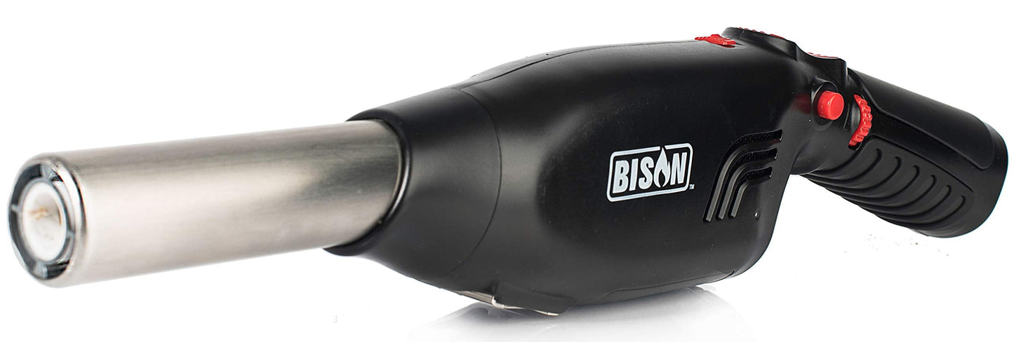 BISON AIRLIGHTER 420 | Cordless Fire Starter | Camping Essential | Torch Lighter | Perfect for Fire Pits, Camping, Charcoal Grills, Fireplaces, and Wood Stoves | Refillable Butane with Built-In Blower