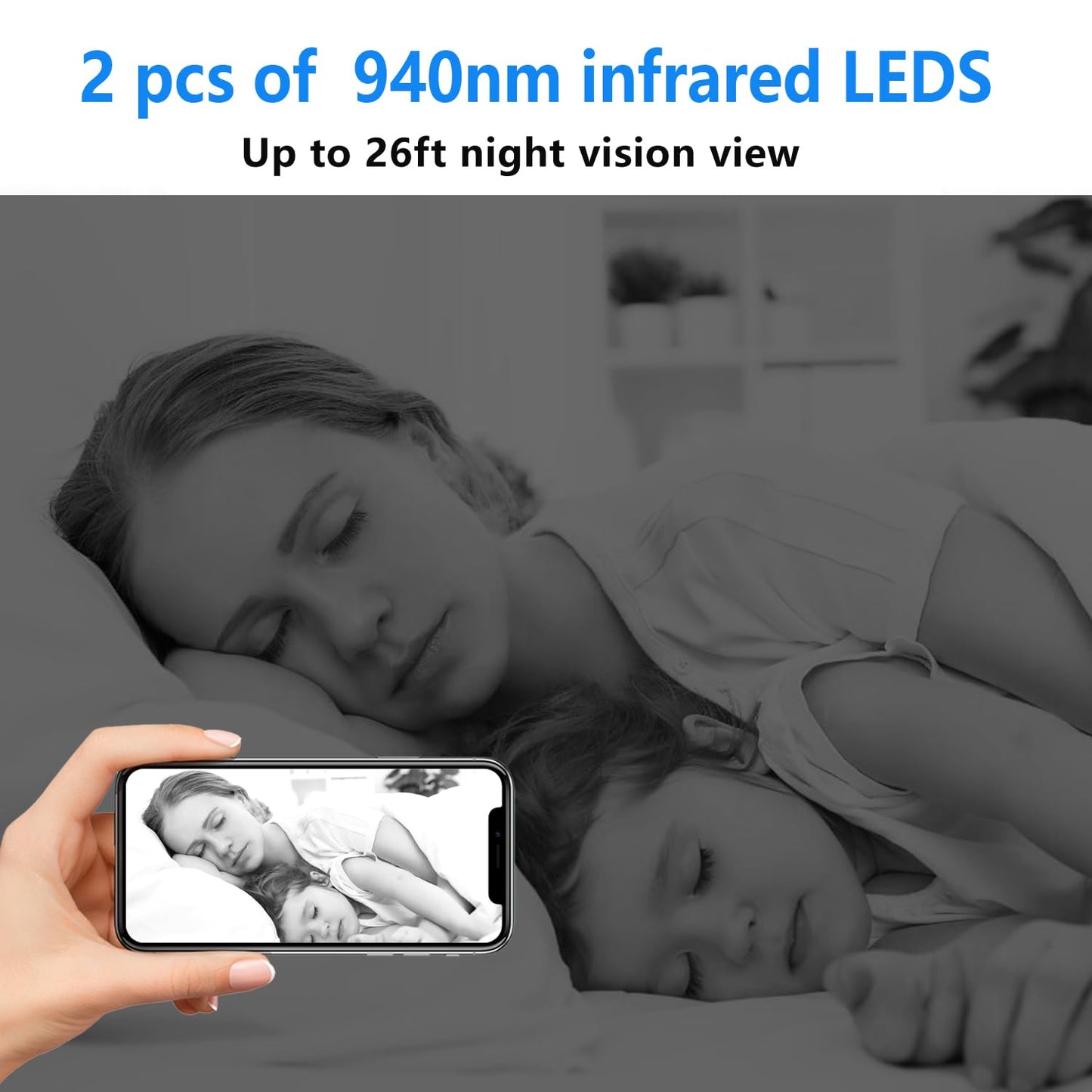 【Free 64G】 Smallest Wireless WiFi Battery Camera,Mini Spy Camera Detector with HD4K Video Recording Live Feed,Baby Monitor,Upgrade Night Vision,Motion Detection,Remote Viewing for Outdoor/Indoor
