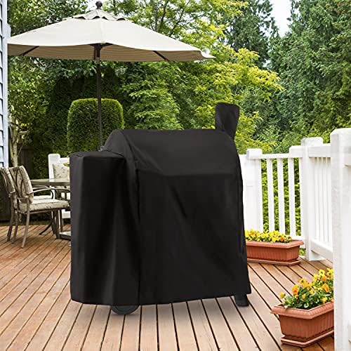 Pellet Grill Cover Compatible with Traeger Pro 22 Series - Waterproof Wood BBQ Smoker Protector for Century 22, Eastwood 22, Pro 575, Lil' Tex Elite 22, Heavy Duty Polyester Grilling Covers
