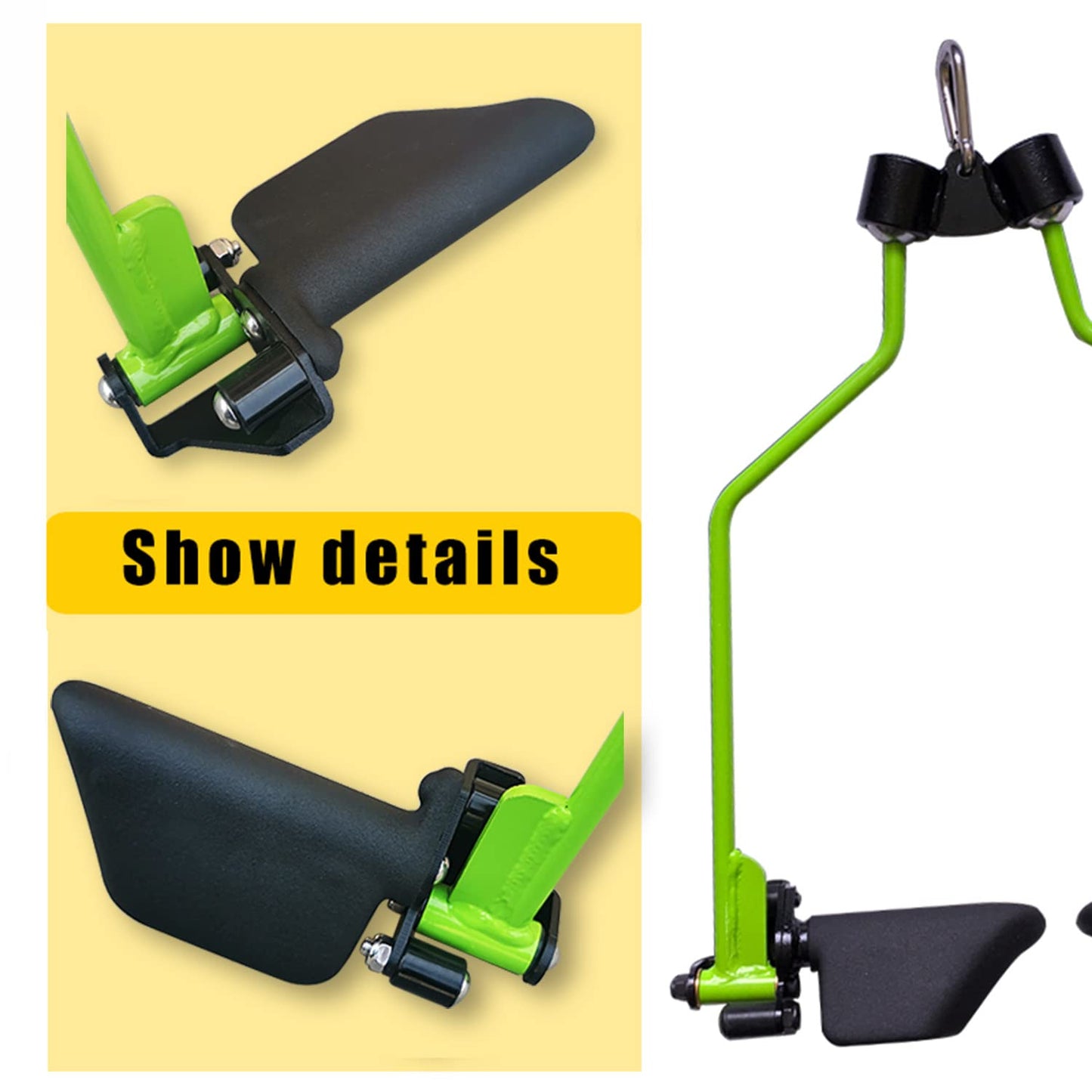 Home Gym Fitness Spreader Bar, Multi-Grip Wide Lat Pull Down Bar, Neutral Grip Handle, Lat Pulldown Attachments Long Bar for Cable Pulley System Mahine, T-bar Row Landmine Attachment (SP-SPREADER BAR)