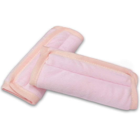 COOLBEBE Car Seat Straps Shoulder Pads for Baby Kids, Super Soft Seat Belt Covers for All Car Seats/Pushchair/Stroller/High Chair(Black/Grey)