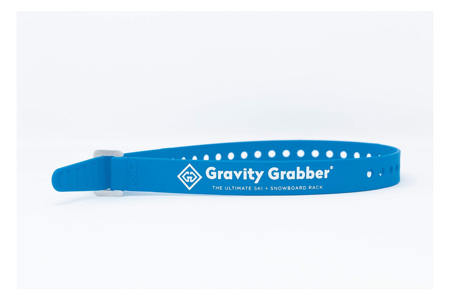 Gravity Grabber 15" Voile Strap with Aluminum Buckle | Super Strong, UV-Resistant Polyurethane Strap | Holds Tension | Multi-Use Strap | Secure, Bundle, Repair (Cyan, 1-Pack)