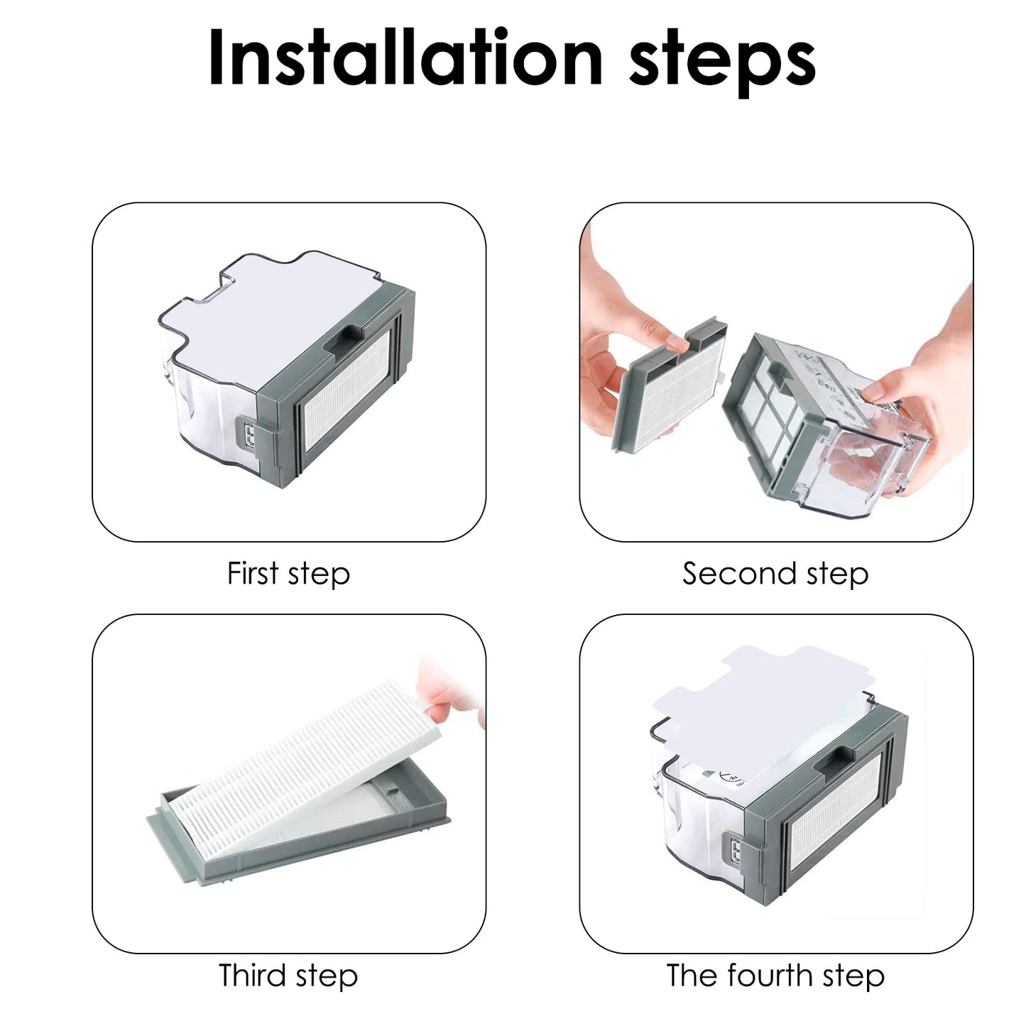 (12 Pieces) HEPA Filters Compatible With Lefant M210P M210 Pro M210B M213S M210S M210 M213, OKP Life K2 K3 K3A K4 K5 Robot Vacuum Cleaner Filter Kit, Replacement Parts Filters Accessories