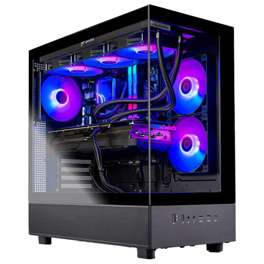 Skytech Gaming Azure 3 Desktop PC, Ryzen 7 7700X 4.5 GHz (5.4GHz), NVIDIA RTX 5070 12GB, 1TB Gen4 NVMe SSD, 32GB DDR5 RAM 6000 RGB, 850W Gold PSU, 360mm ARGB AIO, Wi-Fi, Win 11