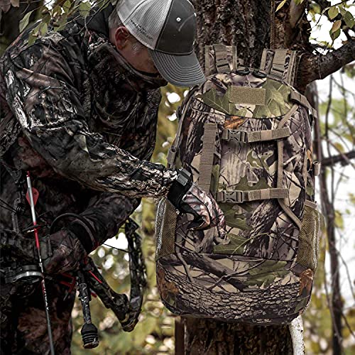 MERALIAN Hunting Backpack,Outdoor Hunting Daypack for Bow or Rifle with Rain Cover. (Green)