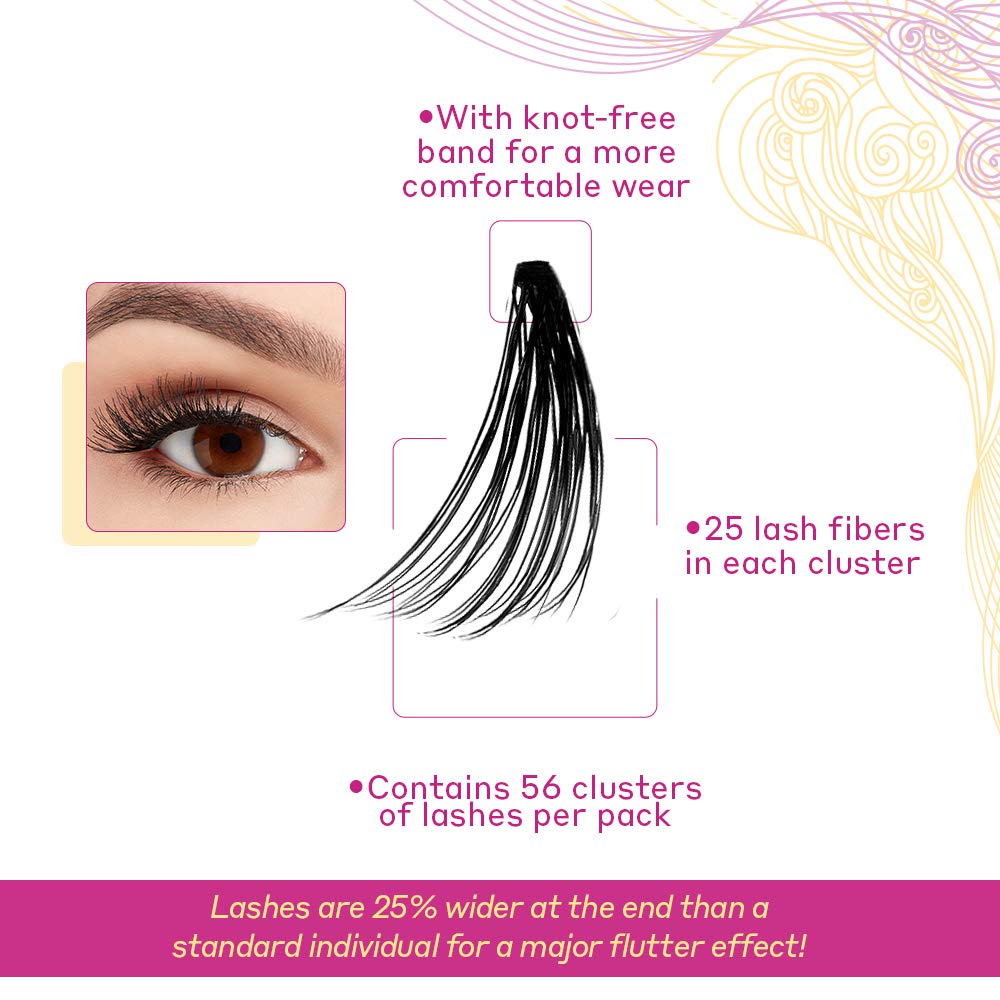 Andrea Mega Flare False Lashes Combo Pack, 4 packs