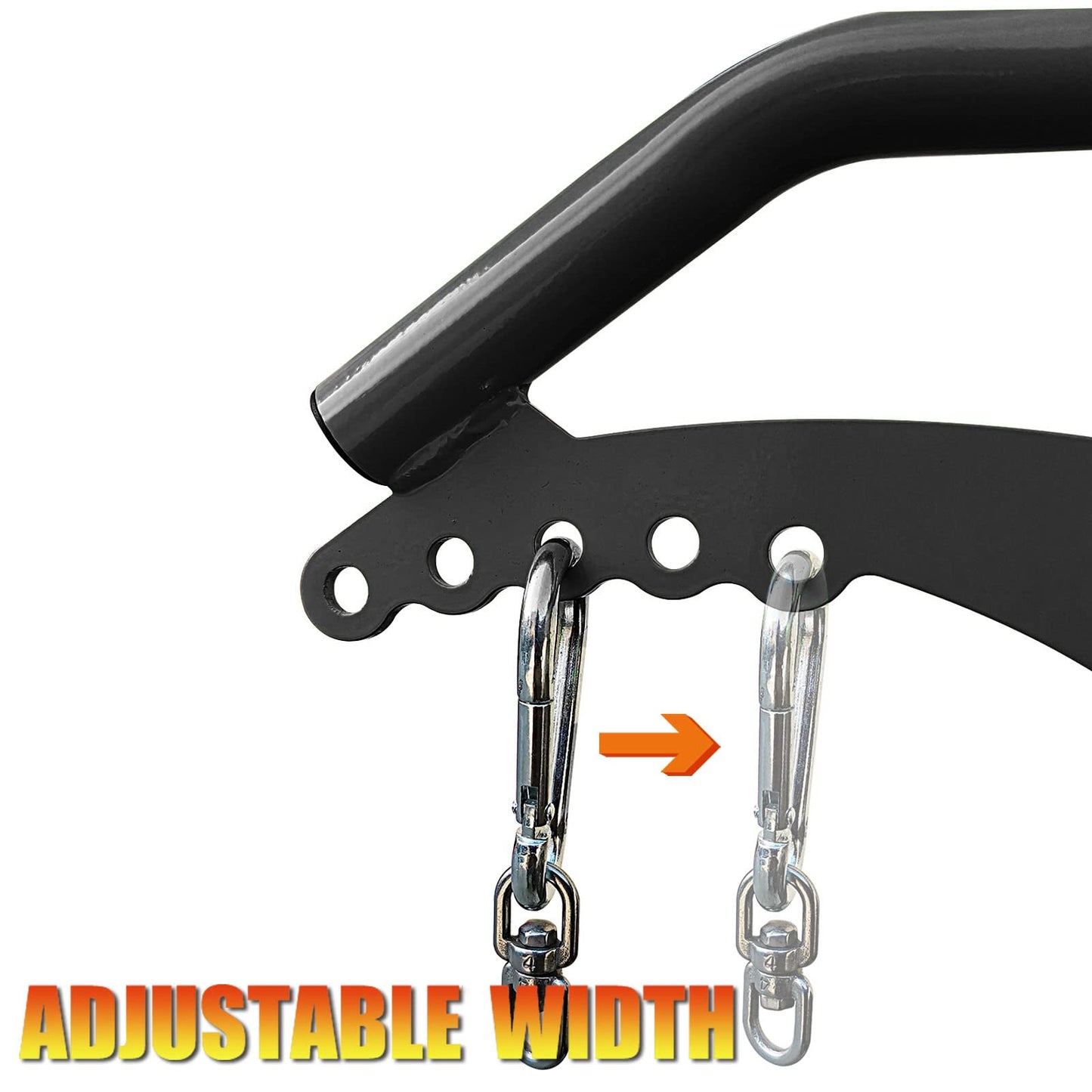 Home Gym Fitness Spreader Bar, Multi-Grip Wide Lat Pull Down Bar, Neutral Grip Handle, Lat Pulldown Attachments Long Bar for Cable Pulley System Machine, T-bar Row Landmine Attachment (SP-B05)
