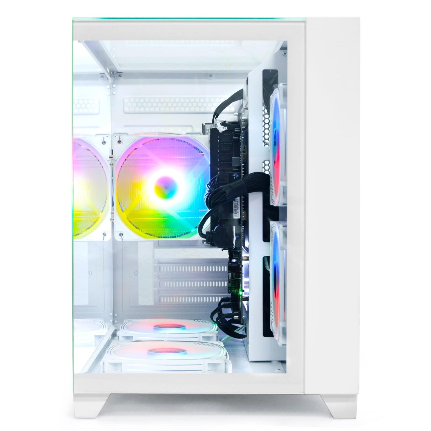 LXZ Desktop PC Computer Ryzen 5-5600GT 8 core 3.6GHz, 16G DDR4 RAM, 512G NVME SSD, Tower Computer with 400W Power Supply for Working, Home and Office (White)