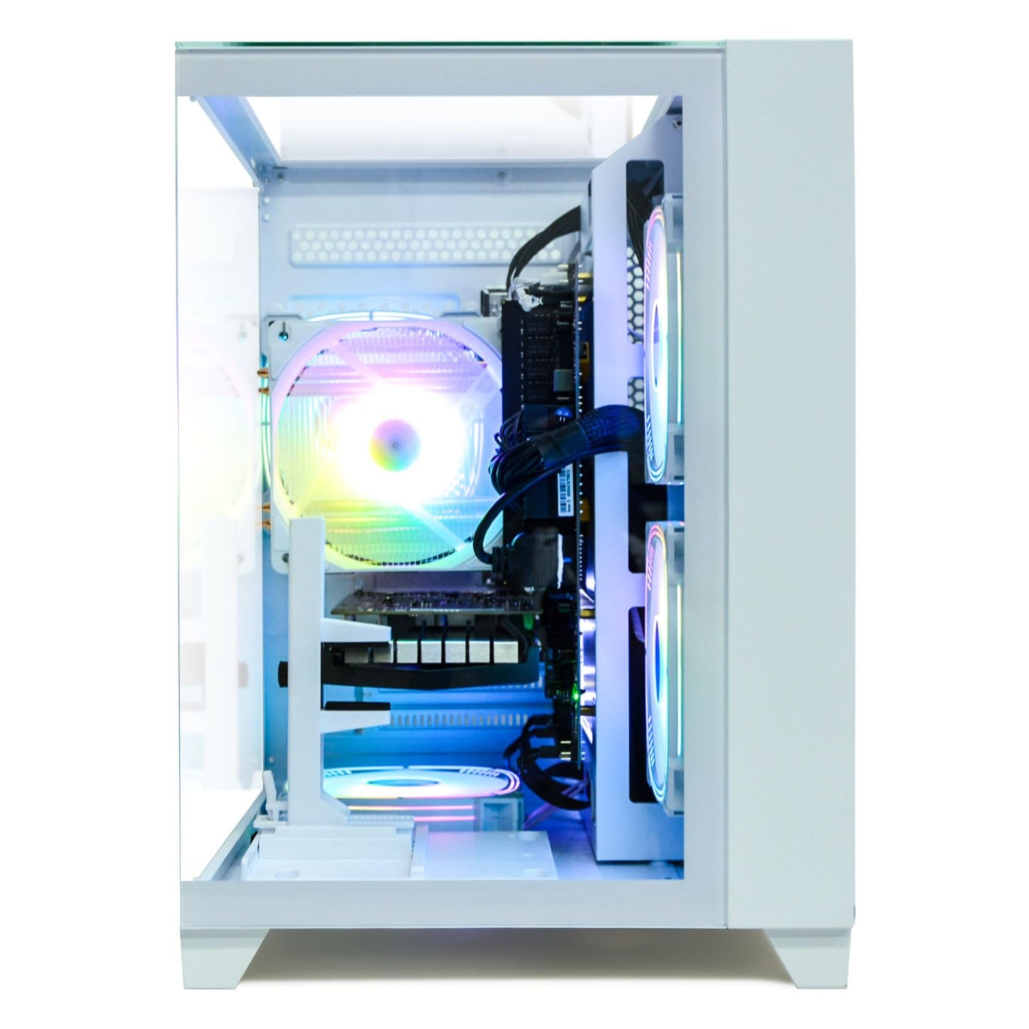 LXZ Gaming PC Desktop, I5-12400F, 2.5GHz, GeForce RTX 3050 6GB, 16GB DDR4 RAM, 1TB NVME SSD, for Gaming and Work, White