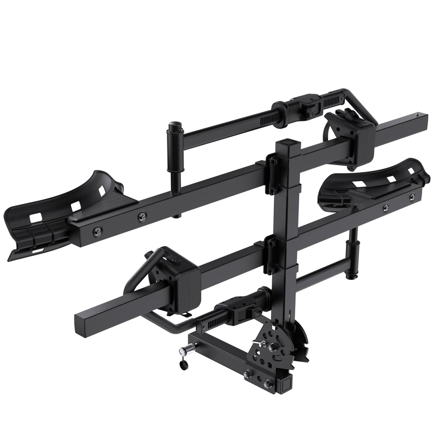 TANX Bike Racks for Ebikes,Fat Tire Bike Rack for Tow Hitch 2-Bike 200 lbs Capacity, Smart Tilting Platform for Standard E-Bikes, Fits 2-Inch Receiver
