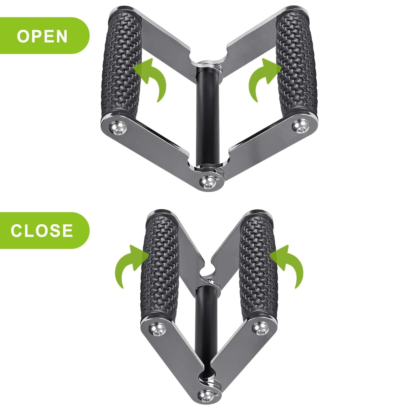 SELEWARE V Bar Row Landmine Handle Attachment for Barbell Bar, Solid Multi-Grip Landmine Handle with Non-Slip Rubber Grip for Olympic Bars Strength Training Home Gym Workouts