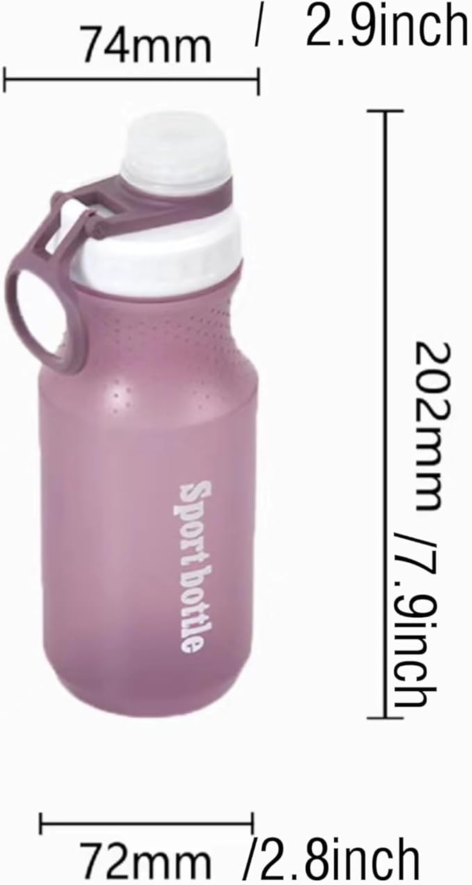 Kids Water Bottle, Sports Water Bottle, Plastic Water Bottle,BPA-Free,Leak-Proof, Reusable Water Bottle for School, Outdoor,Gym, Running, Hiking (Purple (20 OZ))
