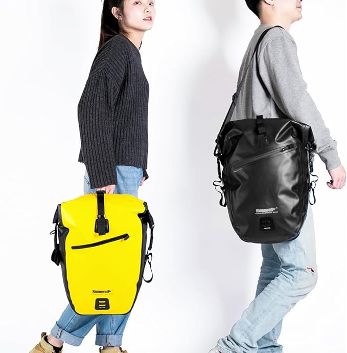 Rhinowalk Bike Bag Waterproof Bike Pannier Bag 27L,(for Bicycle Cargo Rack Saddle Bag Shoulder Bag Laptop Pannier Rack Bicycle Bag Professional Cycling Accessories)