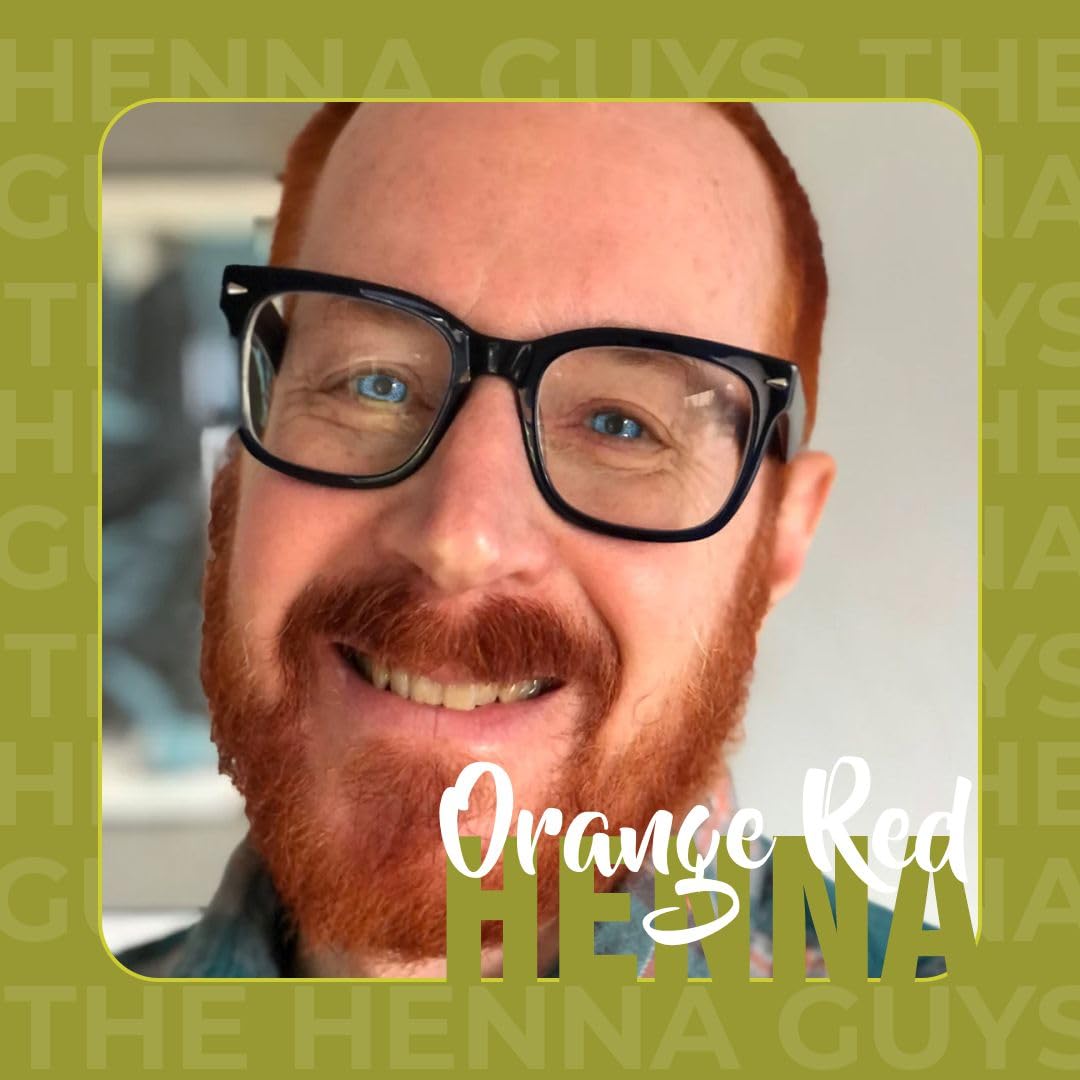 1 Pack Of Red/Orange Henna Hair & Beard Color/Dye 100 Grams - Natural Hair Color, Plant-based Hair Dye - The Henna Guys