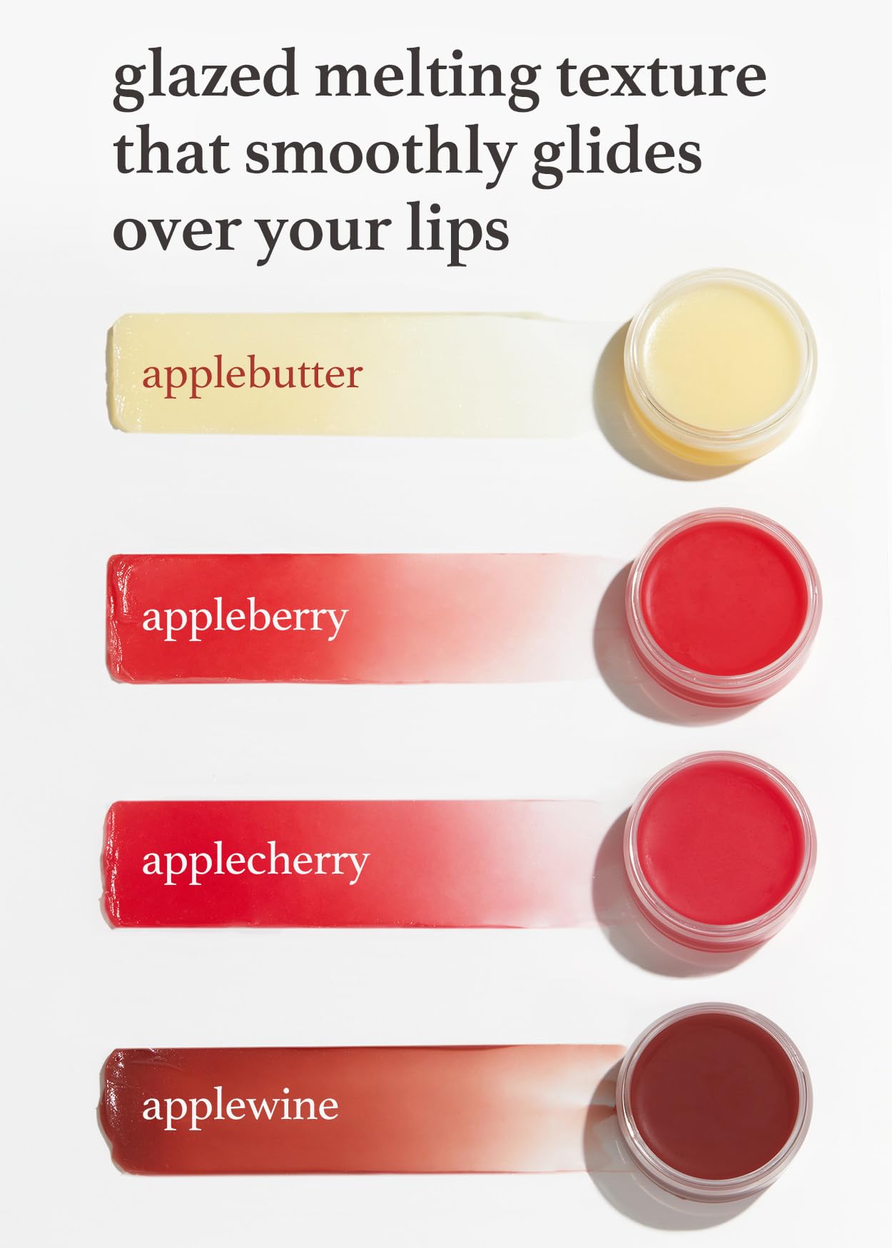 NOONI Korean Lip Butter Melting Balm (Applebutter) + Korean Vegan Lip Oil - Applecoco 0.12 Fl Oz Bundle