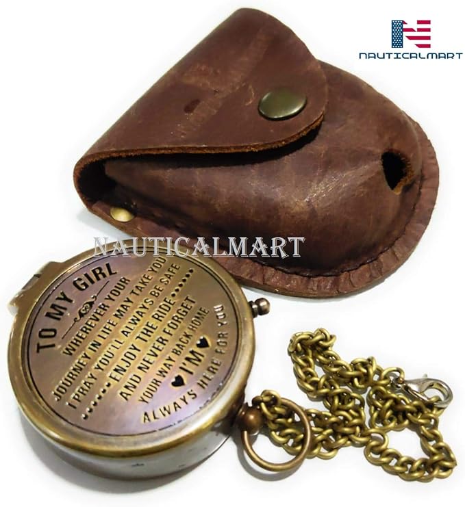 Brass Compass Gift to My Son Compass,My Son,to My Son,Son from Dad,Gift for Son,Father Son Gift,Mother Son Gift,Love Mom,Son from Mom, Love Dad (to My Girl)