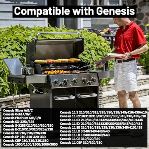 Natural Gas to Propane Conversion Kit for Weber Genesis or Genesis II Grill, Weber Spirit II 310/315, from NG to LP Gas Conversion Kit Includes 5FT Propane Regulator Hose, 9 Orifice Adapter in 3 Sizes