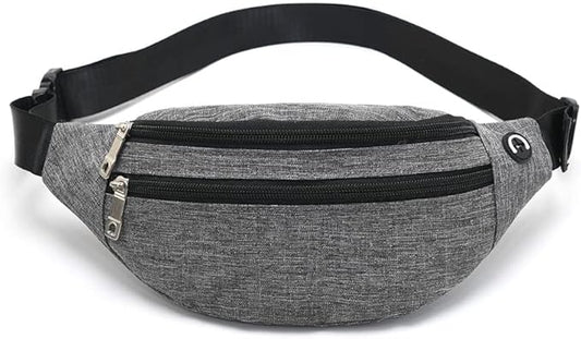Fanny Pack for Men & Women - Waterproof Waist Bag Pack with Adjustable Strap for Travel Sports Running.