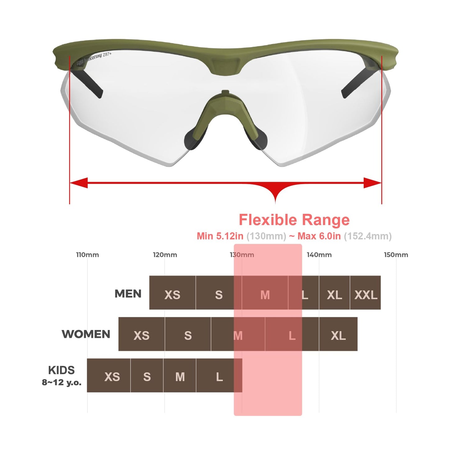 HTS HUNTERSKY S53 anti fog Tactical Shooting Range Safety Glasses Ballistic eye protection Hunting Airsoft Riding Pickleball
