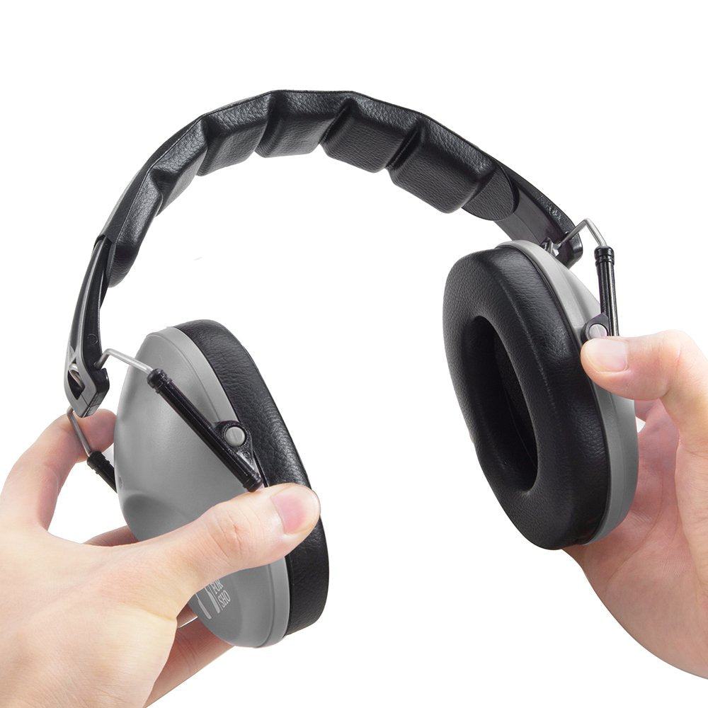 Pro For Sho 34dB Shooting Ear Protection - Special Designed Ear Muffs Lighter Weight & Maximum Hearing Protection - Standard Size, Grey