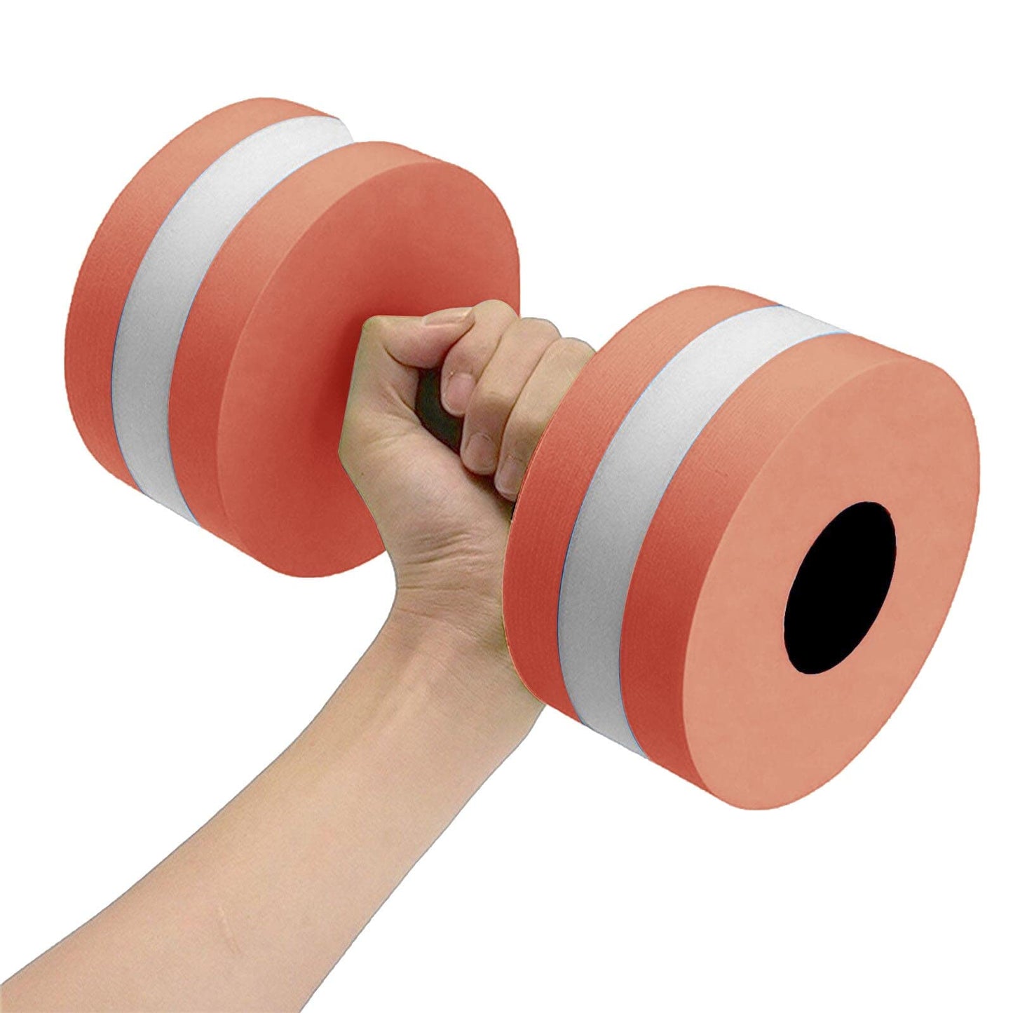 Lagukka Aquatic Dumbbell Set, 2PCS Water Dumbells Pool Resistance Water Fitness Equipment Foam Dumbbell Water Aerobics Fitness