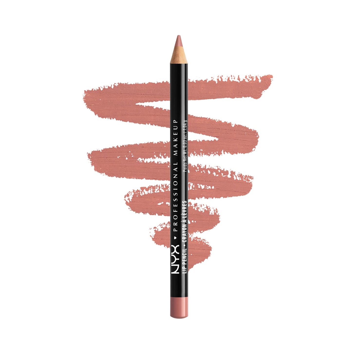 NYX PROFESSIONAL MAKEUP Slim Lip Pencil Creamy Lip Liner Nude Pink & Natural