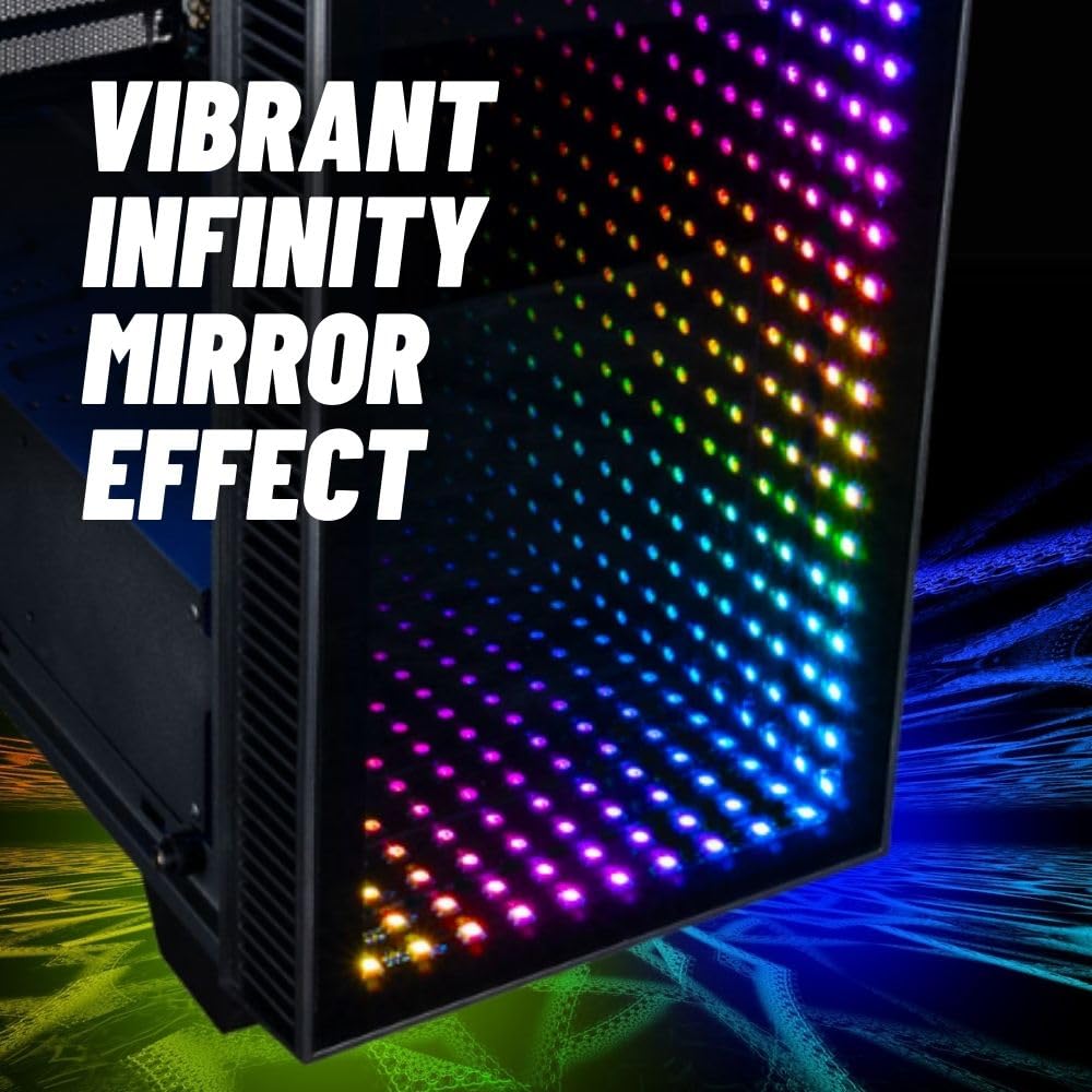 Continuum Micro Gaming Desktop - NVD GeForce RTX 5070 12GB, Intel 20-Core Ultra 7 265KF Processor, 32GB DDR5 RAM, 2TB NVMe SSD, WiFi 6E, Windows 11 Pro - RGB Gamer Computer