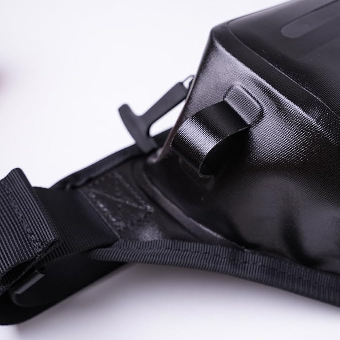 Waterproof Fanny Pack Snorkeling Bag Waist Bag For Canoe Kayaking Rafting Surfing Swimming Boating Storage Pack Paddle Board (Black)