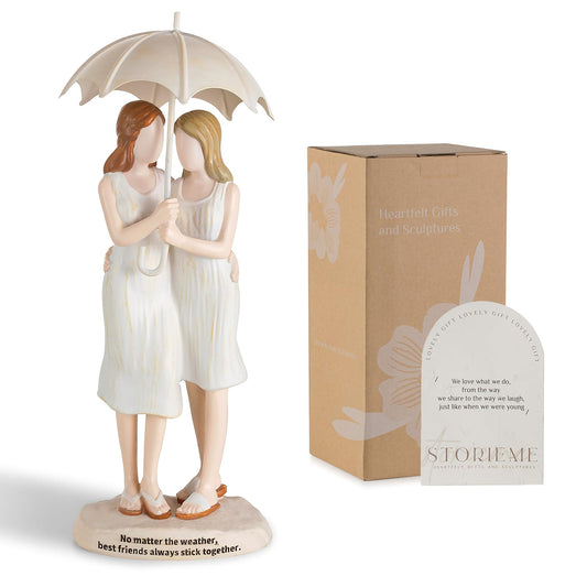 Sister Figurines - Best Friends Gifts for Women, Bestie Friendship Christmas & Birthday Gift