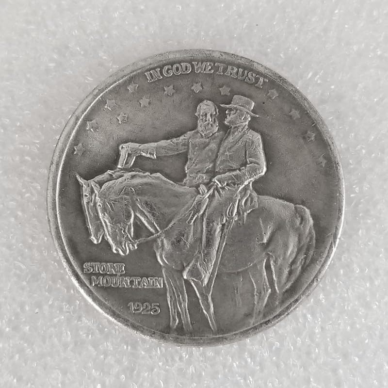 Antique Silver Coins, American Ancient Coin Collection, Flowing Hair Silver Dollar & Morgan Dollar Coin, U.S. Old Coins for Collectors, Commemorative Coins (Stone Mountain 1925)