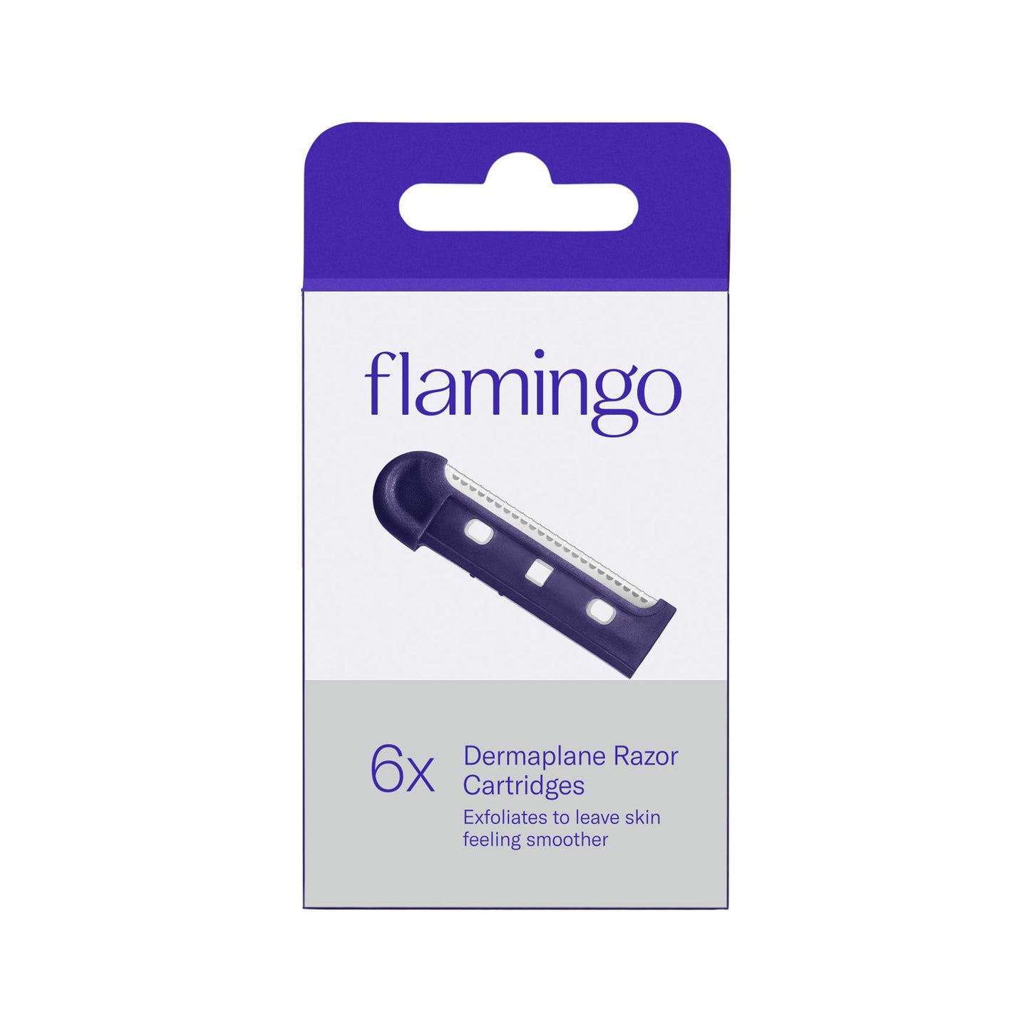 Flamingo Dermaplane Blades Refills, Dermaplane Razor for Women Face, 6 Razor Blades