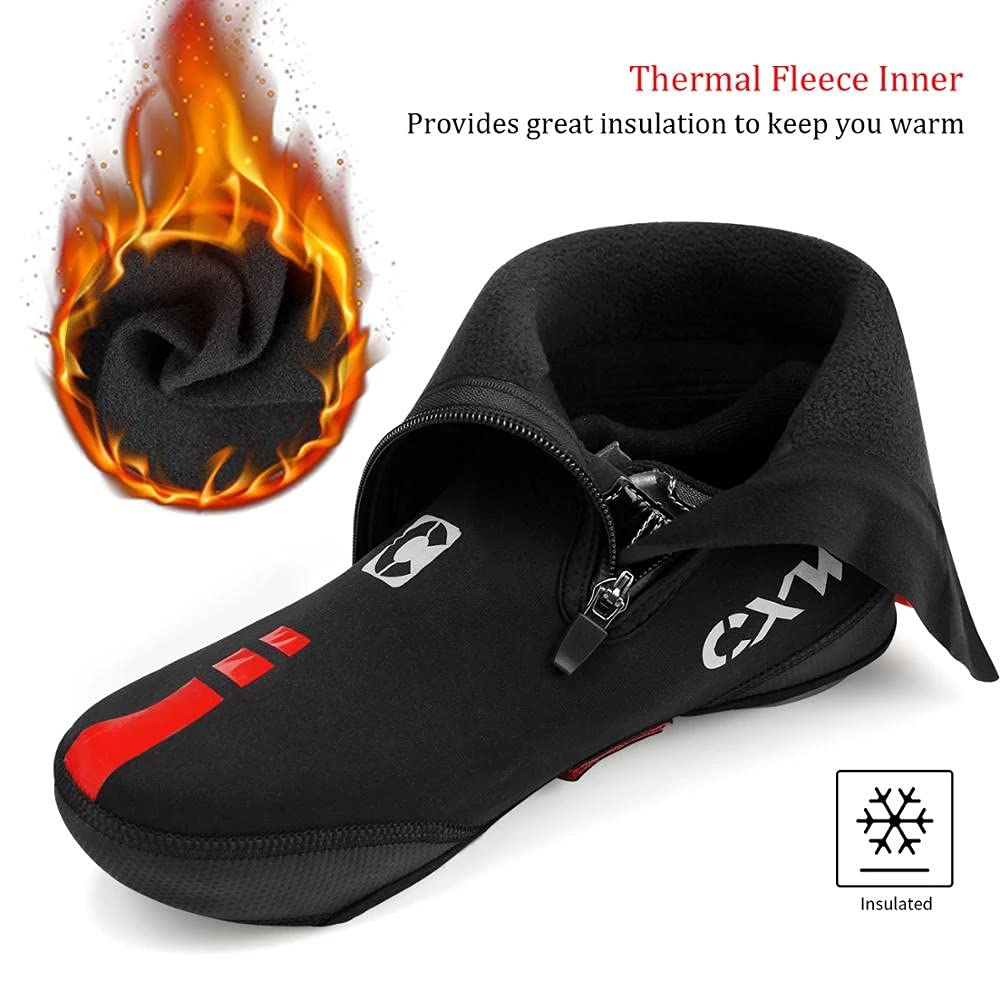 LOVTRAVEL Thick Warm Winter Cycling Overshoes Neoprene Waterproof Windproof Bike Shoe Covers Men Women MTB Road Bicycle Booties Case