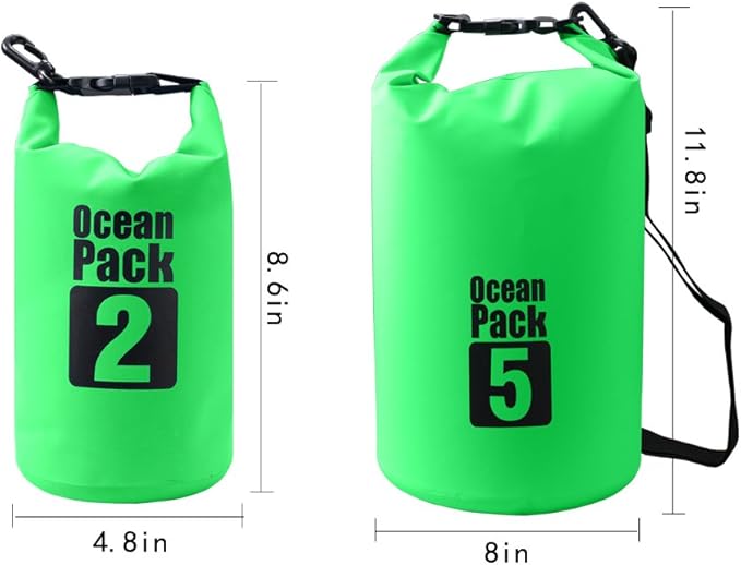 Dry Sack/Floating Waterproof Bag 2L/5L/10L/20L/30L for Boating, Kayaking, Hiking, Snowboarding, Camping, Rafting, Fishing and Backpacking