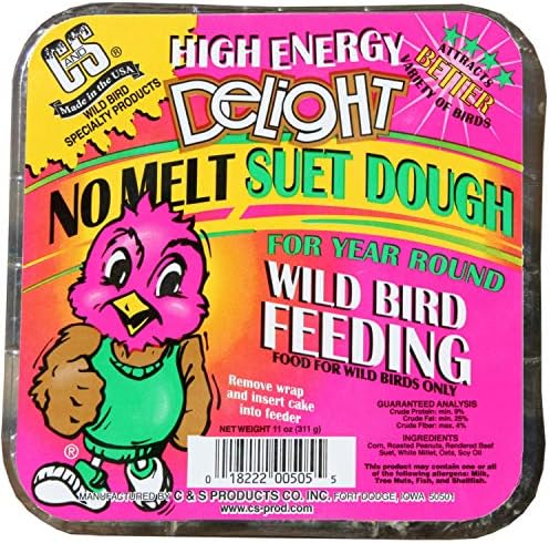 C&S High Energy Delight No Melt Suet Dough 11 Ounces,(Pack of 12)