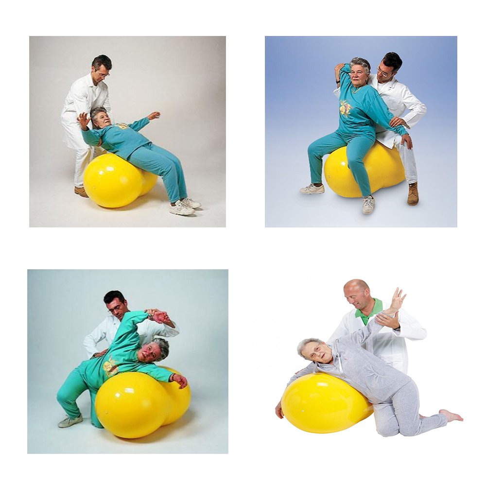Wekin Physio Roll Therapy Fitness Excercise Peanut Ball for Balance, Labor Birthing, Muscle Tension, Back Pain Relief, Coordinate Development, Dog Training, Home Exercise & Yoga Programme Medium
