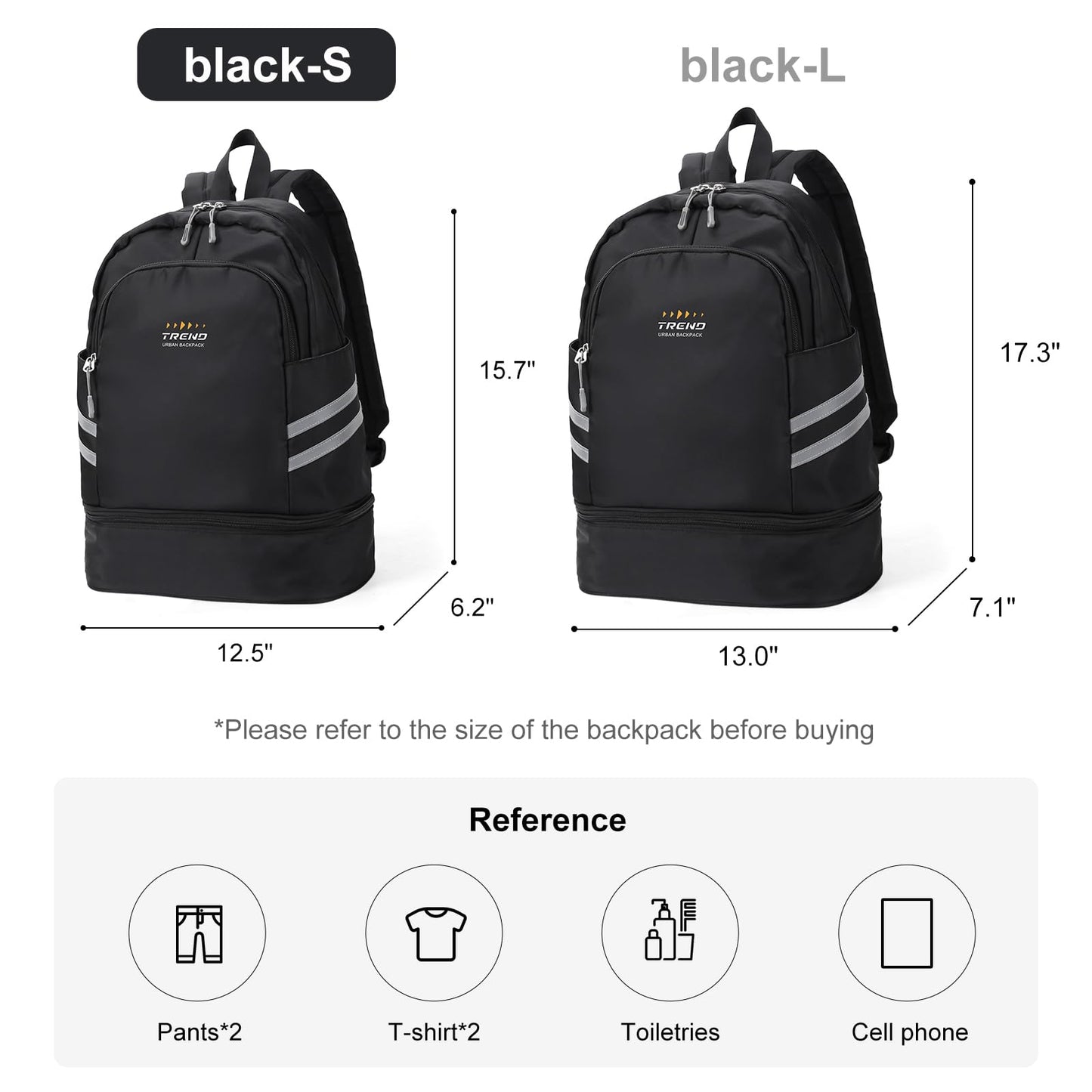 coofay Gym Backpack For Women Waterproof Backpack With Shoe Compartment Lightweight Travel Backpack Sports Backpack Small Gym Bag