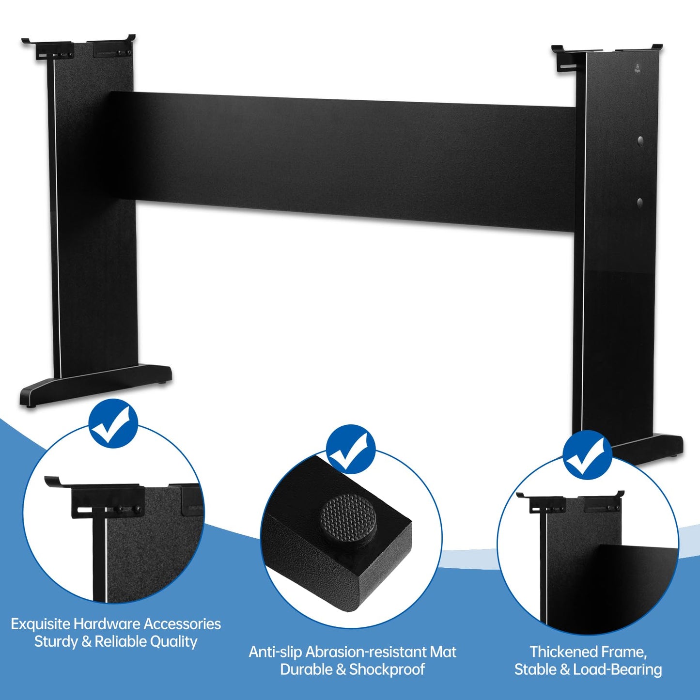 AODSK Digital Piano Universal Wood Stand,Adjustable Width Digital Piano Stand - Sturdy, Non-Slip, Scratch-Proof Design, Fits Multiple Keyboards