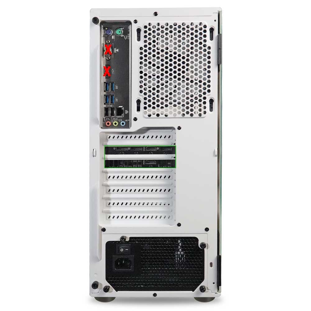 ViprTech Rebel 2.0 Gaming PC - AMD Ryzen 5 3600 (4.2Ghz Turbo), RTX 3050 6GB, 32GB DDR4 3200, 1TB NVMe SSD, WiFi BT, RGB, Windows 11 Pro, Desktop Computer Tower, White